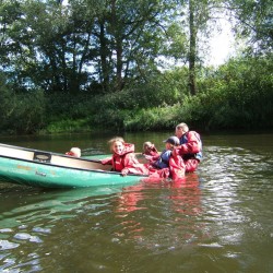 Canoeing Pipton, Powys